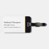 HOUSE OF THE DRAGON | Gold Filigree Dragon Pattern ラゲッジタグ (裏面横)