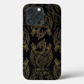 HOUSE OF THE DRAGON | Gold Filigree Dragon Pattern Case-Mate iPhoneケース (裏面)