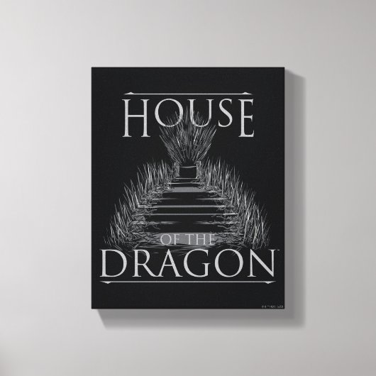 HOUSE OF THE DRAGON | Iron Throne Graphic キャンバスプリント (正面)