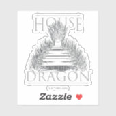 HOUSE OF THE DRAGON | Iron Throne Graphic シール (シート)