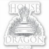 HOUSE OF THE DRAGON | Iron Throne Graphic シール (正面)