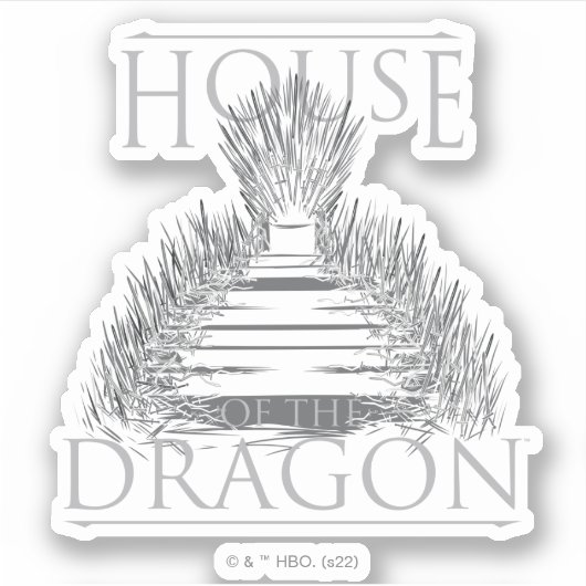 HOUSE OF THE DRAGON | Iron Throne Graphic シール (正面)
