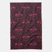 HOUSE OF THE DRAGON | Red Dragon Filigree Pattern キッチンタオル (縦)