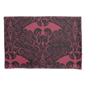 HOUSE OF THE DRAGON | Red Dragon Filigree Pattern 枕カバー (正面)