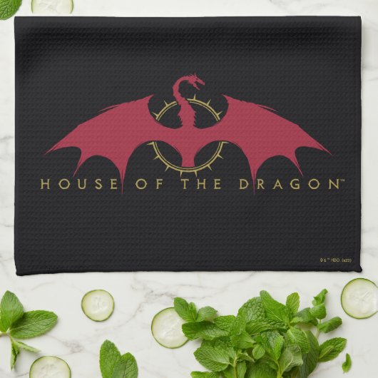 HOUSE OF THE DRAGON | Red Dragon Graphic キッチンタオル (折り畳み)