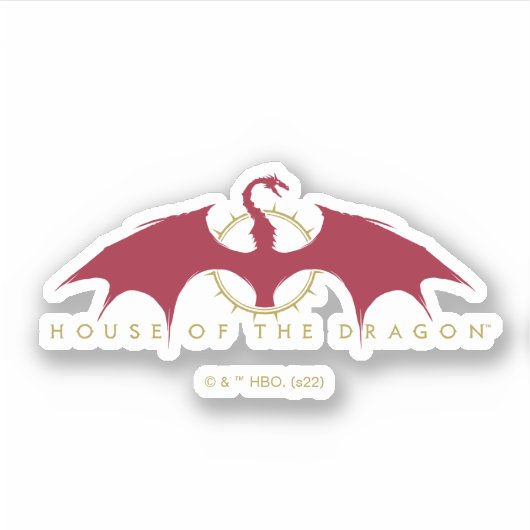HOUSE OF THE DRAGON | Red Dragon Graphic シール (正面)