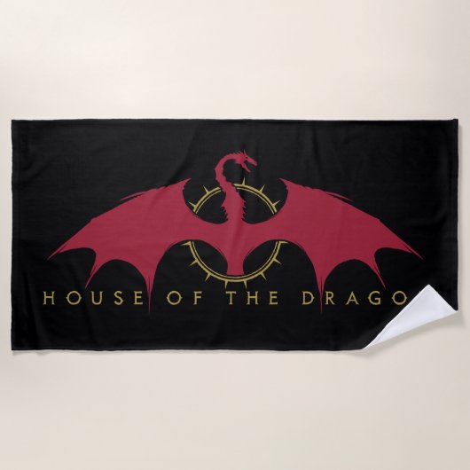 HOUSE OF THE DRAGON | Red Dragon Graphic ビーチタオル (正面)