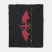 HOUSE OF THE DRAGON | Red Dragon Graphic フリースブランケット (正面)