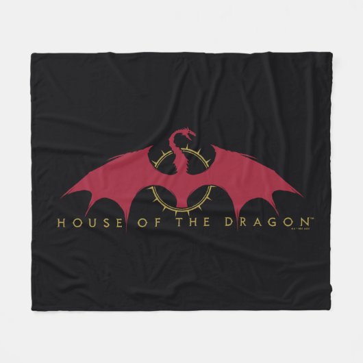 HOUSE OF THE DRAGON | Red Dragon Graphic フリースブランケット (正面(横))