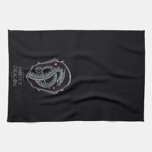 HOUSE OF THE DRAGON | Silver Dragon Crest キッチンタオル (横)