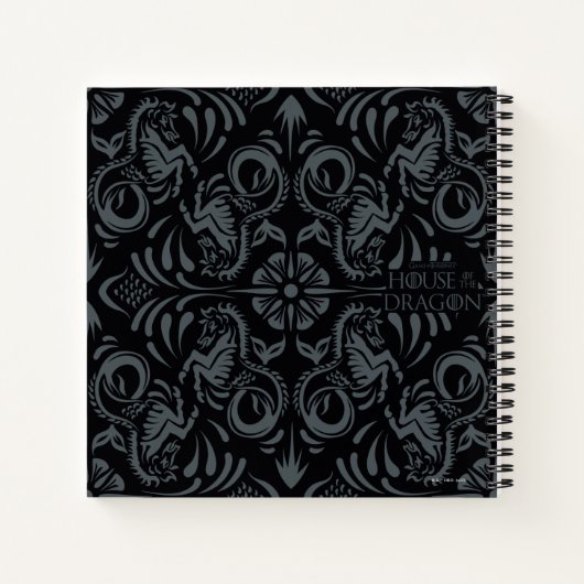 HOUSE OF THE DRAGON | Velaryon Diamond Pattern ノートブック (裏面)
