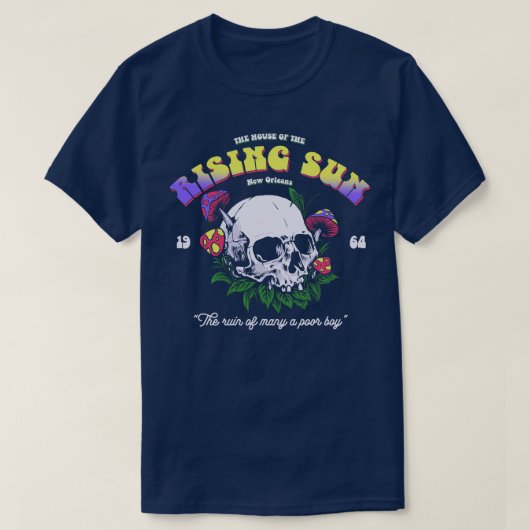 House of the Rising Sun 1964 1960s music Tシャツ (デザイン正面)