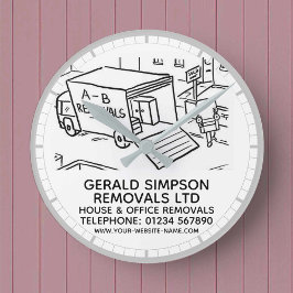 House & Office Removals ラウンド壁時計