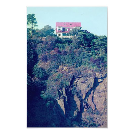 House on a Cliff, Tenby, Wales, UK （70年代後半） フォトプリント (正面)