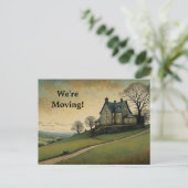 HOUSE ON A HILL CHANGE OF ADDRESS POSTCARD ポストカード (スタンド正面)