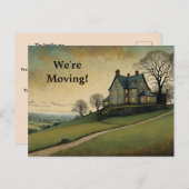 HOUSE ON A HILL CHANGE OF ADDRESS POSTCARD ポストカード (正面/裏面)