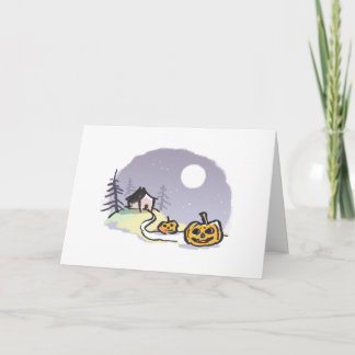 House on Hill Greeting幽霊のよく出る Card {ハロウィーン} カード
