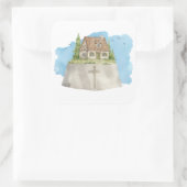 House on JESUS The Rock - Matthew 7:24女性 スクエアシール (バッグ)