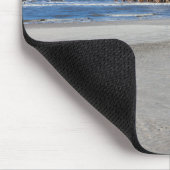 House on stilts at the ビーチof St. Peter Ording マウスパッド (コーナー)