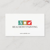 House Painterの絵画ツールロゴ 名刺 (正面)