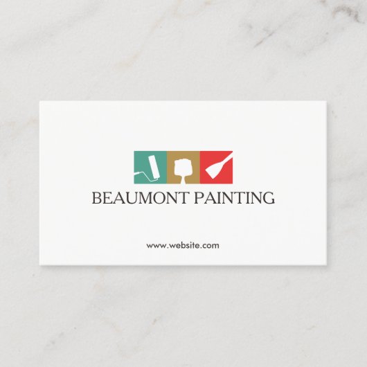 House Painterの絵画ツールロゴ 名刺 (正面)