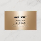 House Painter Black & Gold Painting Service 名刺 (裏面)