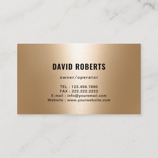 House Painter Black & Gold Painting Service 名刺 (裏面)