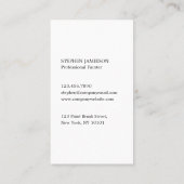 House Painter & Decorator Black and White  名刺 (裏面)