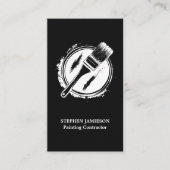 House Painter & Decorator Black and White  名刺 (正面)