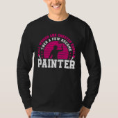 House Painter Decorator Female Painter Girl Retro  Tシャツ (正面)
