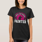House Painter Decorator Female Painter Girl Retro  Tシャツ (正面)
