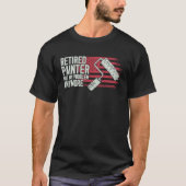 House Painter Decorator Retirement American Flag R Tシャツ (正面)