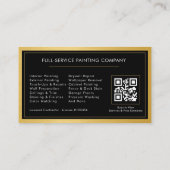 House Painter Gold Metal Painting QR Code 名刺 (裏面)
