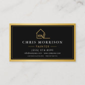 House Painter Gold Metal Painting QR Code 名刺 (正面)