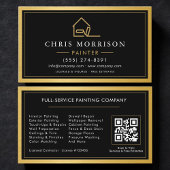 House Painter Gold Metal Painting QR Code 名刺