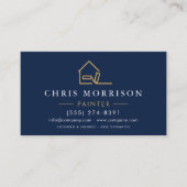 House Painter Gold Metallic QR Code 名刺 (正面)