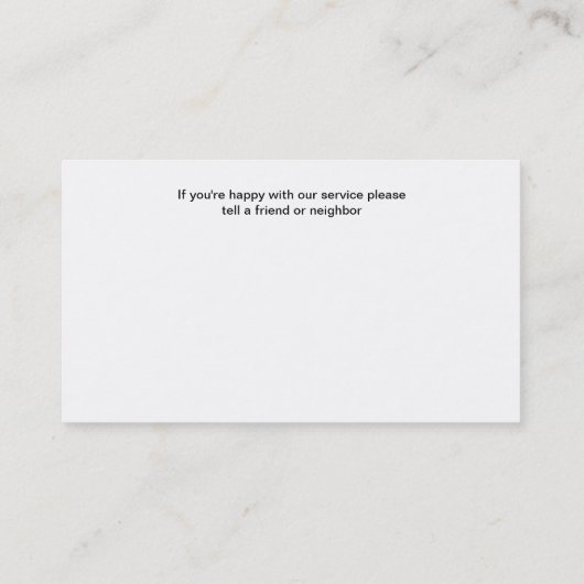 House Painter Gonzalez Business Card 名刺 (裏面)