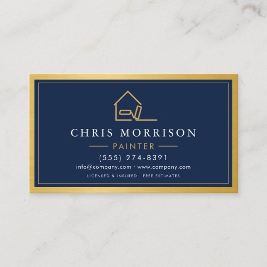 House Painter Metallic Painting Service 名刺 (正面)