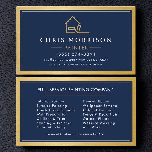 House Painter Metallic Painting Service 名刺