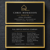 House Painter Modern Gold Metal Painting Service 名刺
