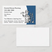 House Painter Modern Simple Business Cards 名刺 (正面/裏面)