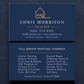 House Painter Navy Blue Gold Modern 名刺