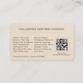 House Painter QR Code 名刺 (裏面)