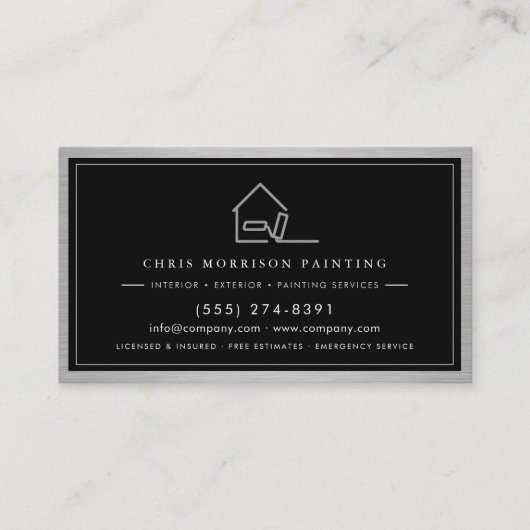 House Painter QR Code Painting Service  名刺 (正面)