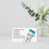 House Painter Unique Modern Business Cards 名刺 (スタンド正面)