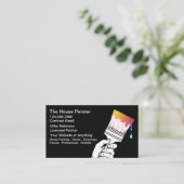 House Painter Unique Modern Business Cards 名刺 (スタンド正面)