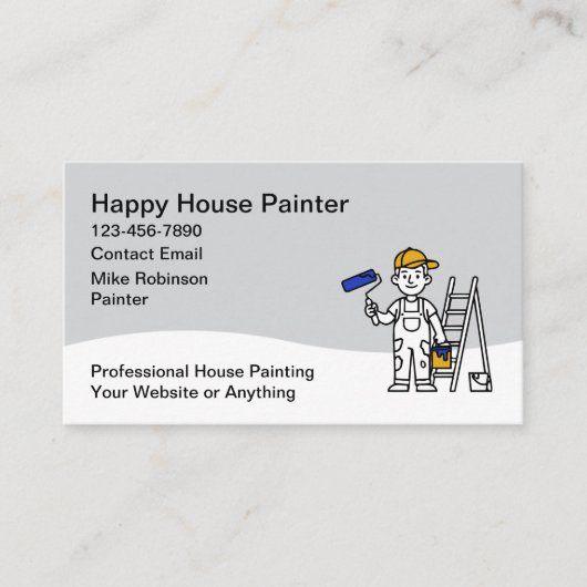 House Painting Service Business Cards 名刺 (正面)