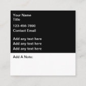 House Painting Services Modern Painter スクエア名刺 (裏面)