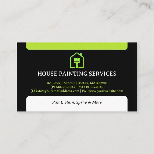 House Painting Services | Paint Rollel 名刺 (裏面)