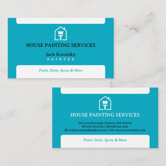 House Painting Services | Paint Rollel 名刺 (正面/裏面)